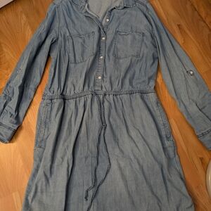 Joe Fresh Light Blue Long Sleeve Dress